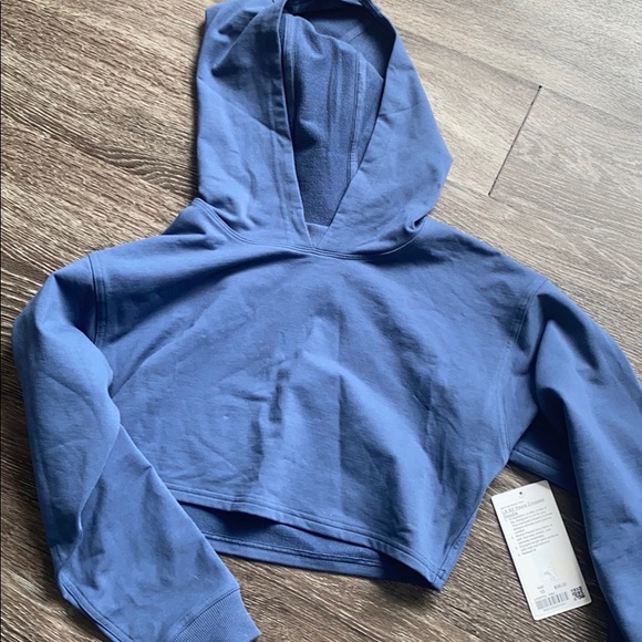 lululemon la all yours cropped moletom com capuz